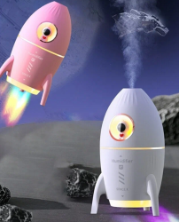 Увлажнитель (аромадиффузор) воздуха "Ракета" Rocket Humidifier HX-851 с подсветкой 350 ml